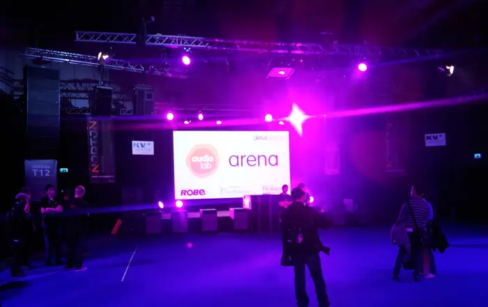 Audio arena stage, PLASA 2013